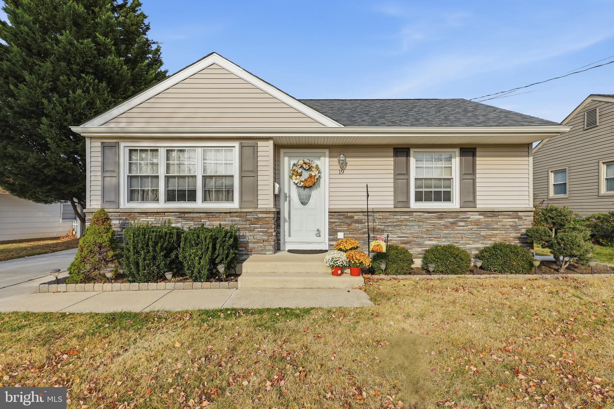 front view of a house with a porch