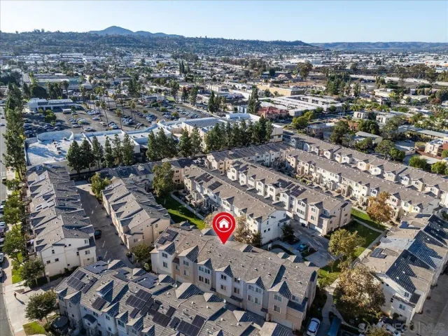 an aerial view of city