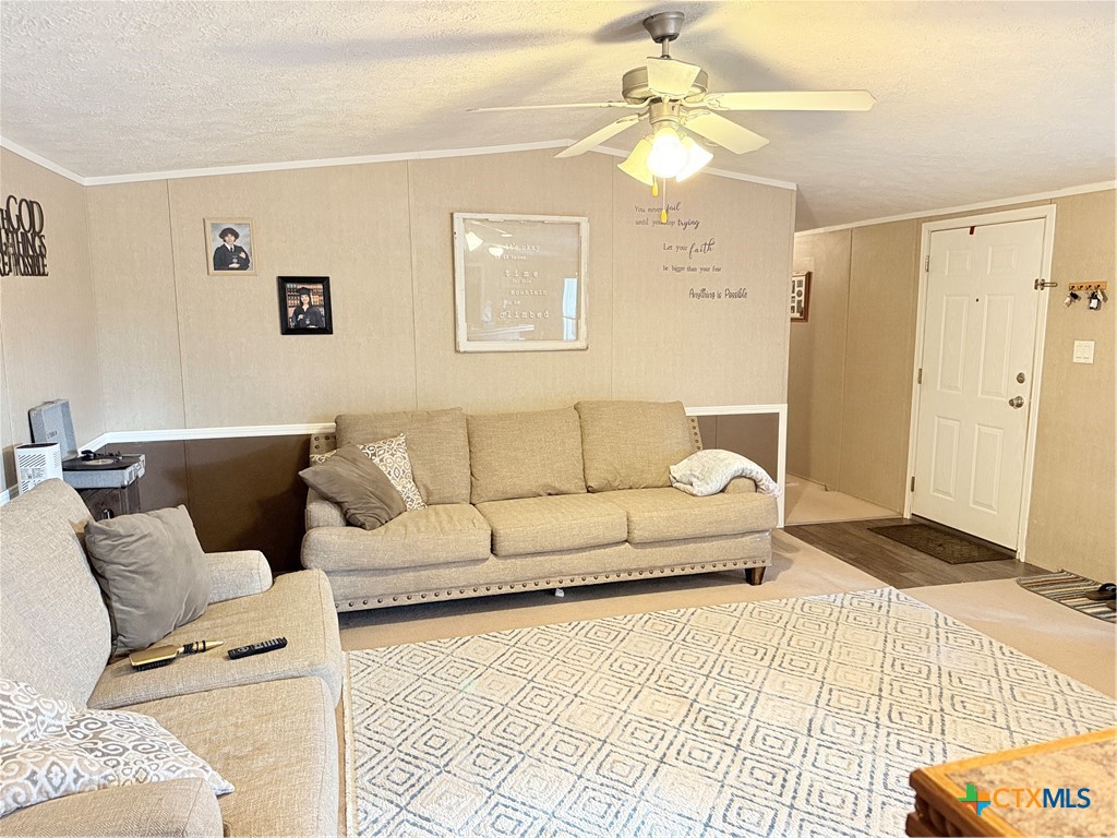 107 Dallas Street Goliad, TX 77963 - Photo 3 of 28 a living room with furniture and a white walls