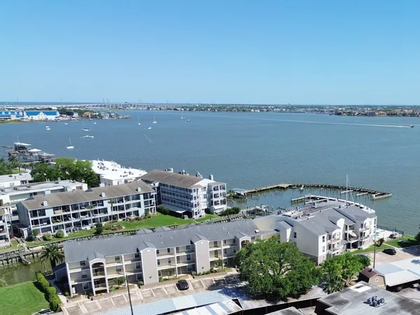 a view of lake and city