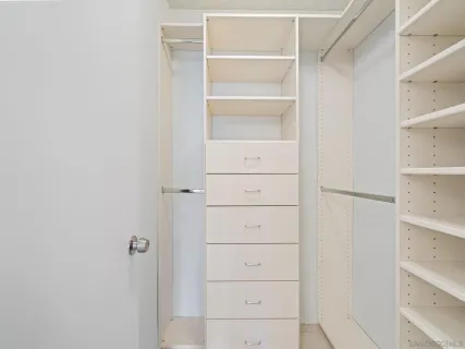 a view of a closet