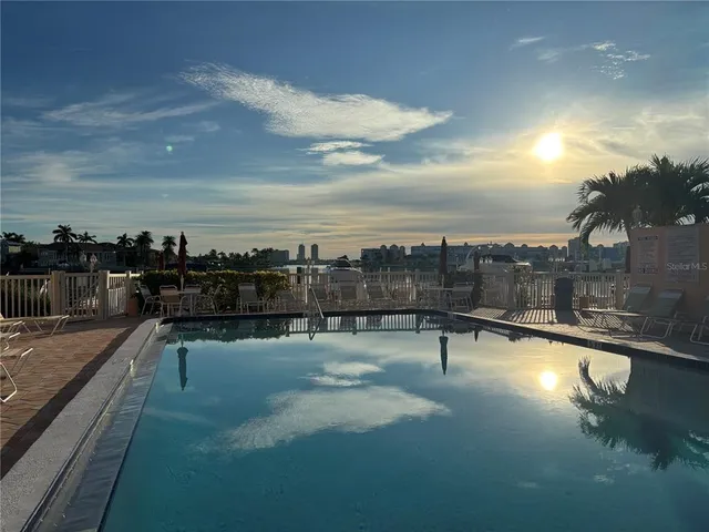 a view of a terrace with sitting area