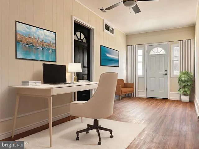 a view of a swimming pool with a yard