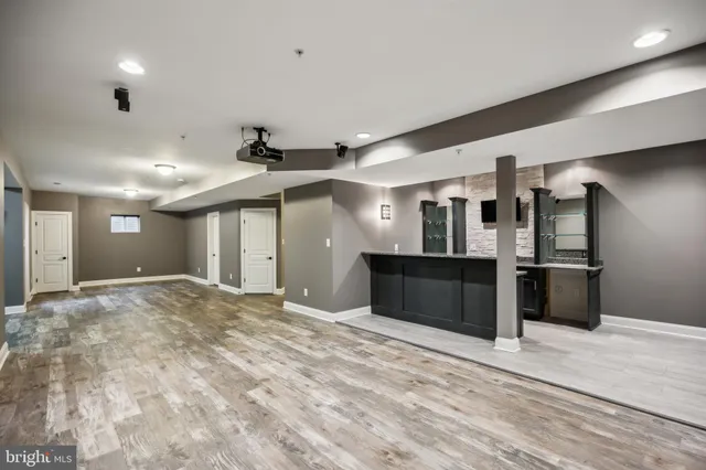 a view of a livingroom with a flat screen tv