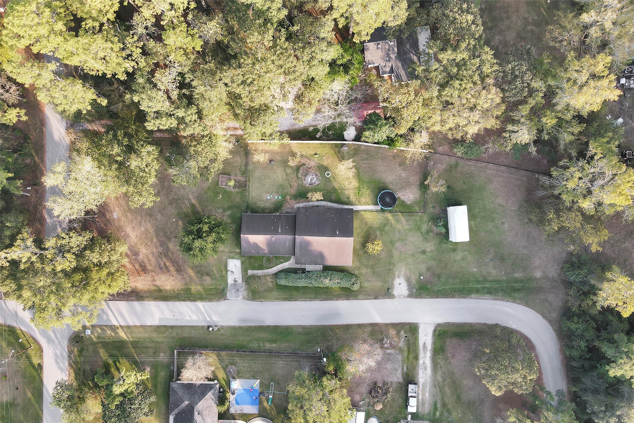 528 Catfish Lane Conroe, TX 77384 - Photo 38 of 49 an aerial view of a house with a yard