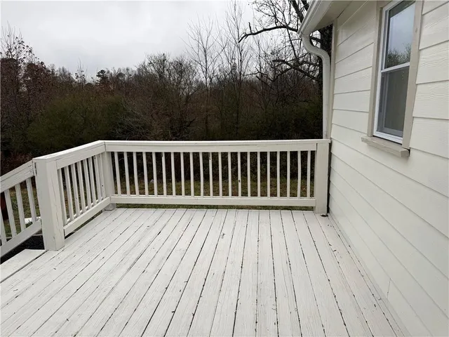 a view of deck with wooden floor and outdoor space