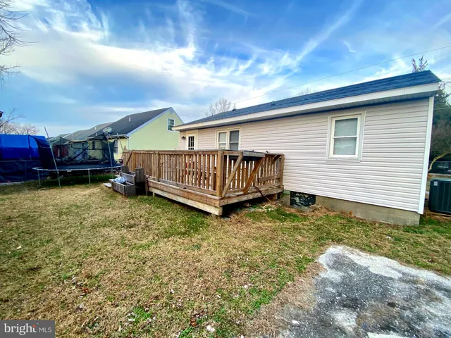 a view of a house with a deck