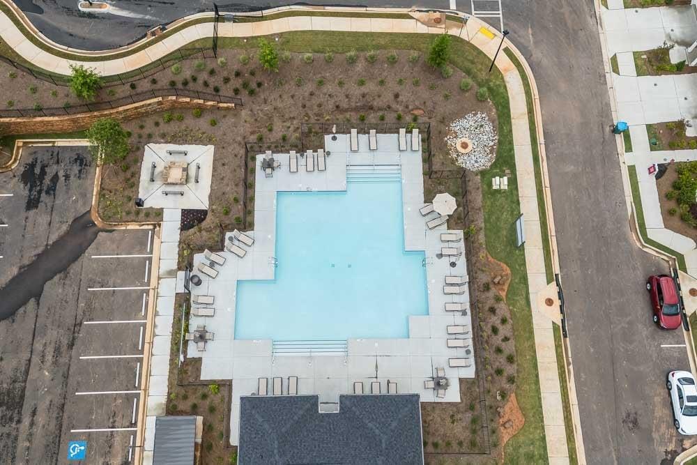 106 Epperly Way Tucker, GA 30084 - Photo 42 of 44 an aerial view of a residential apartment building with a glass door