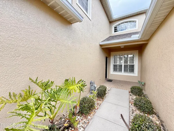 a front view of a house