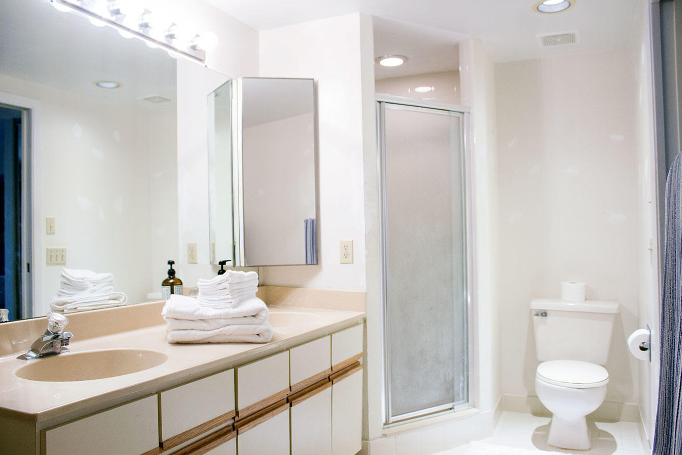 8265 Boca Rio Drive Boca Raton, FL 33433 - Photo 14 of 18 a bathroom with a granite countertop sink toilet and shower