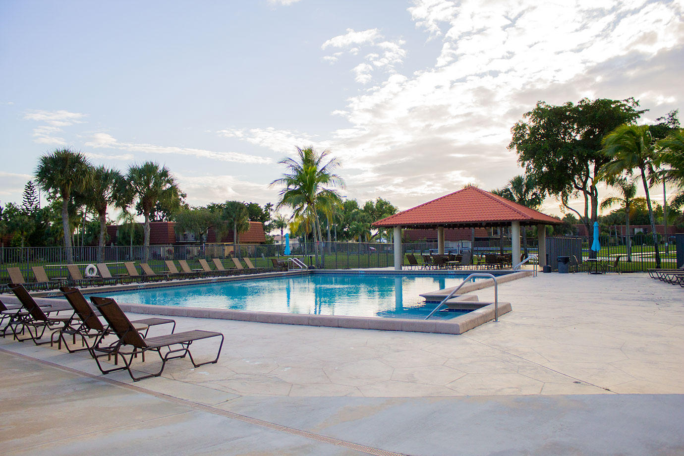 8265 Boca Rio Drive Boca Raton, FL 33433 - Photo 16 of 18 an outdoor space with swimming pool and furniture