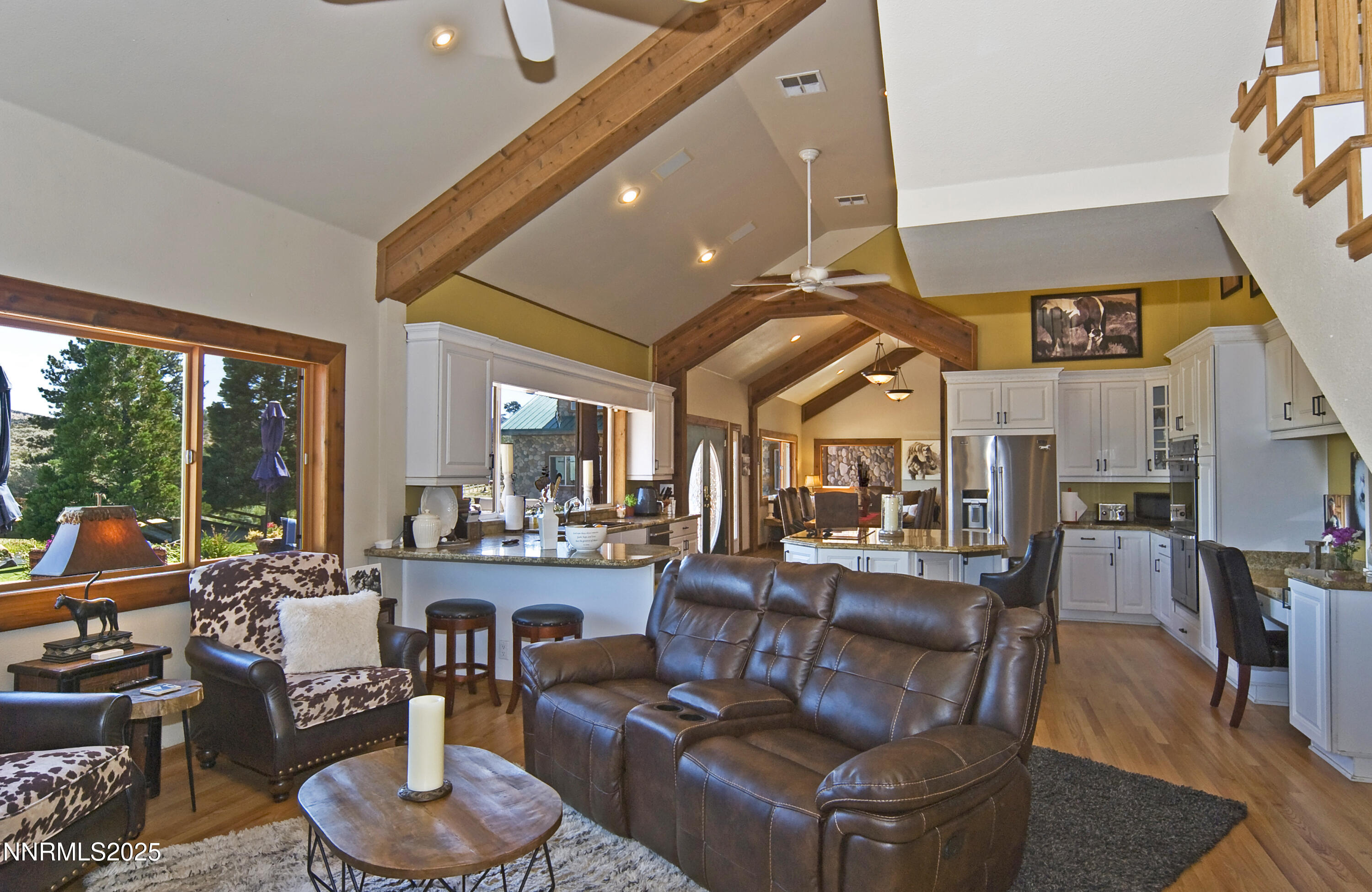 827 River Ranch Road Markleeville, CA 96120 - Photo 22 of 46 a living room with furniture and a large window