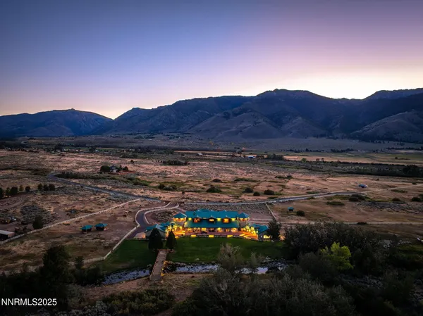a view of city and mountain