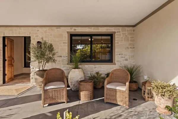 a view of front door