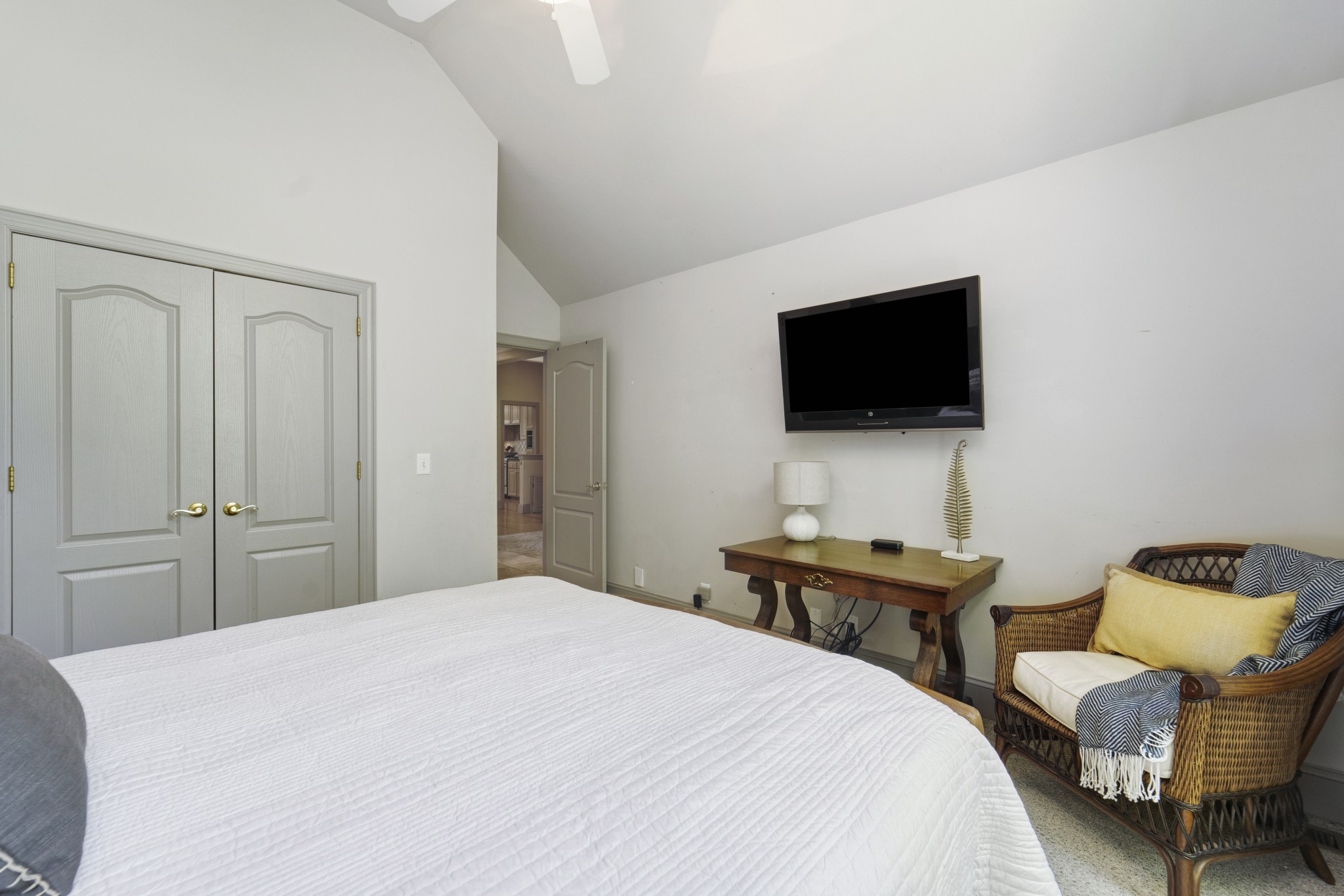 166 Hicks Road Nashville, TN 37221 - Photo 12 of 43 a bedroom with a bed and a flat screen tv