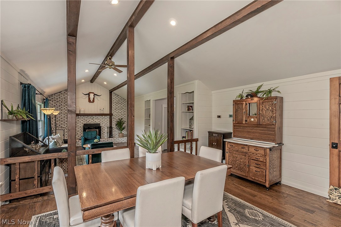 11292 Butternut Road Chardon, OH 44024 - Photo 16 of 49 Spacious dining area featuring wood-finish flooring and a white shiplap wall