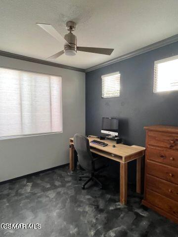 3906 Prato Court Moorpark, CA 93021 - Photo 25 of 51 a room with a window wooden floor and a ceiling fan