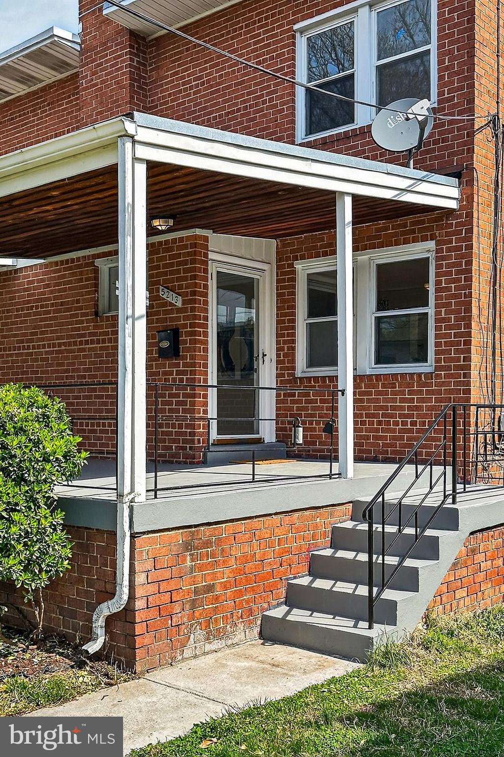 5213 11th Street Northeast Washington, DC 20011 - Photo 48 of 50 Rear exterior with covered entry