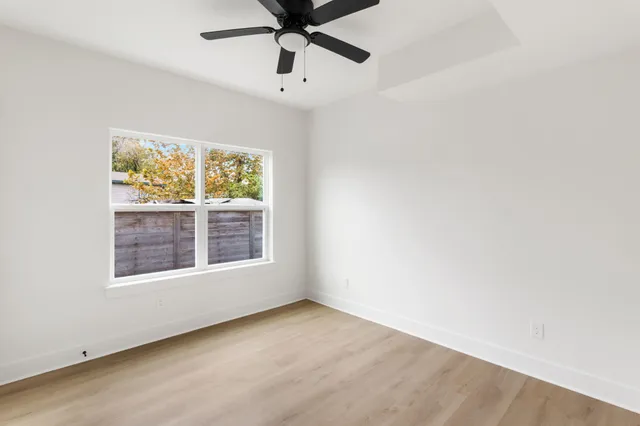 an empty room with window