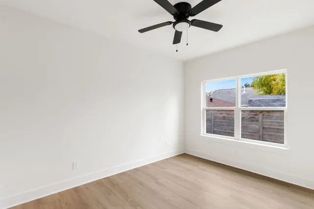 an empty room with window