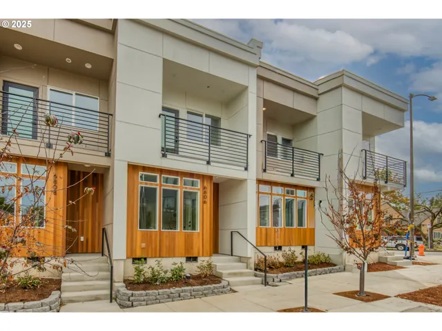 a front view of a building