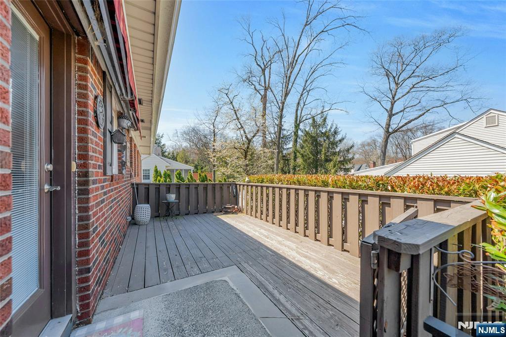 117 Wanamaker Avenue Oradell, NJ 07649 - Photo 42 of 49 a view of balcony with wooden floor and seating space