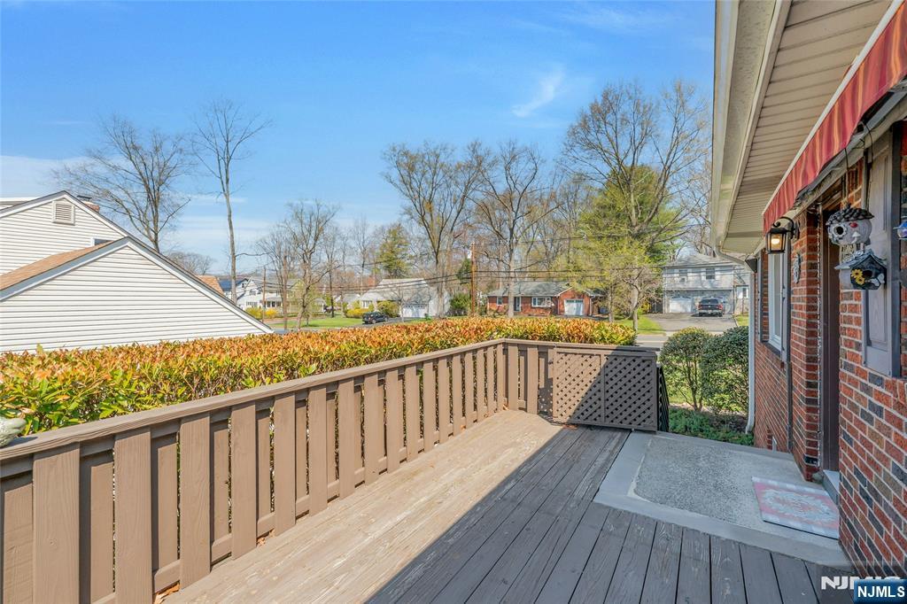 117 Wanamaker Avenue Oradell, NJ 07649 - Photo 43 of 49 a view of balcony with wooden floor and fence