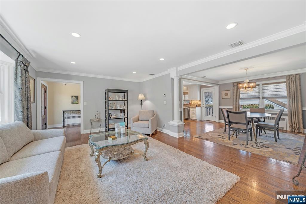 117 Wanamaker Avenue Oradell, NJ 07649 - Photo 7 of 49 a living room with furniture and wooden floor