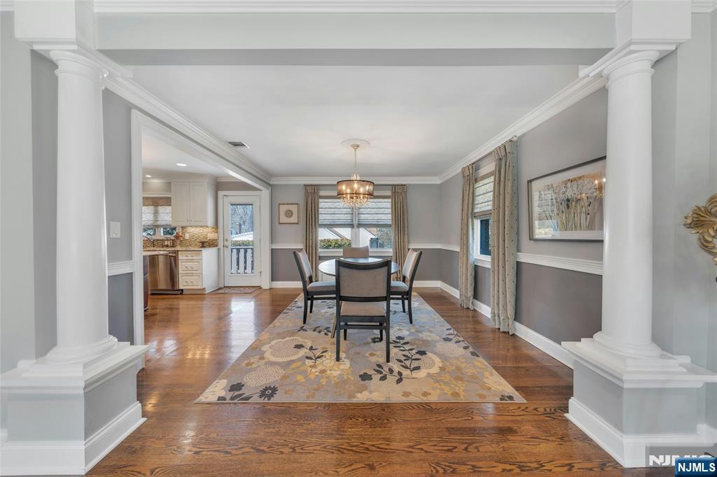 117 Wanamaker Avenue Oradell, NJ 07649 - Photo 9 of 49 a living room with furniture dining table and a large window