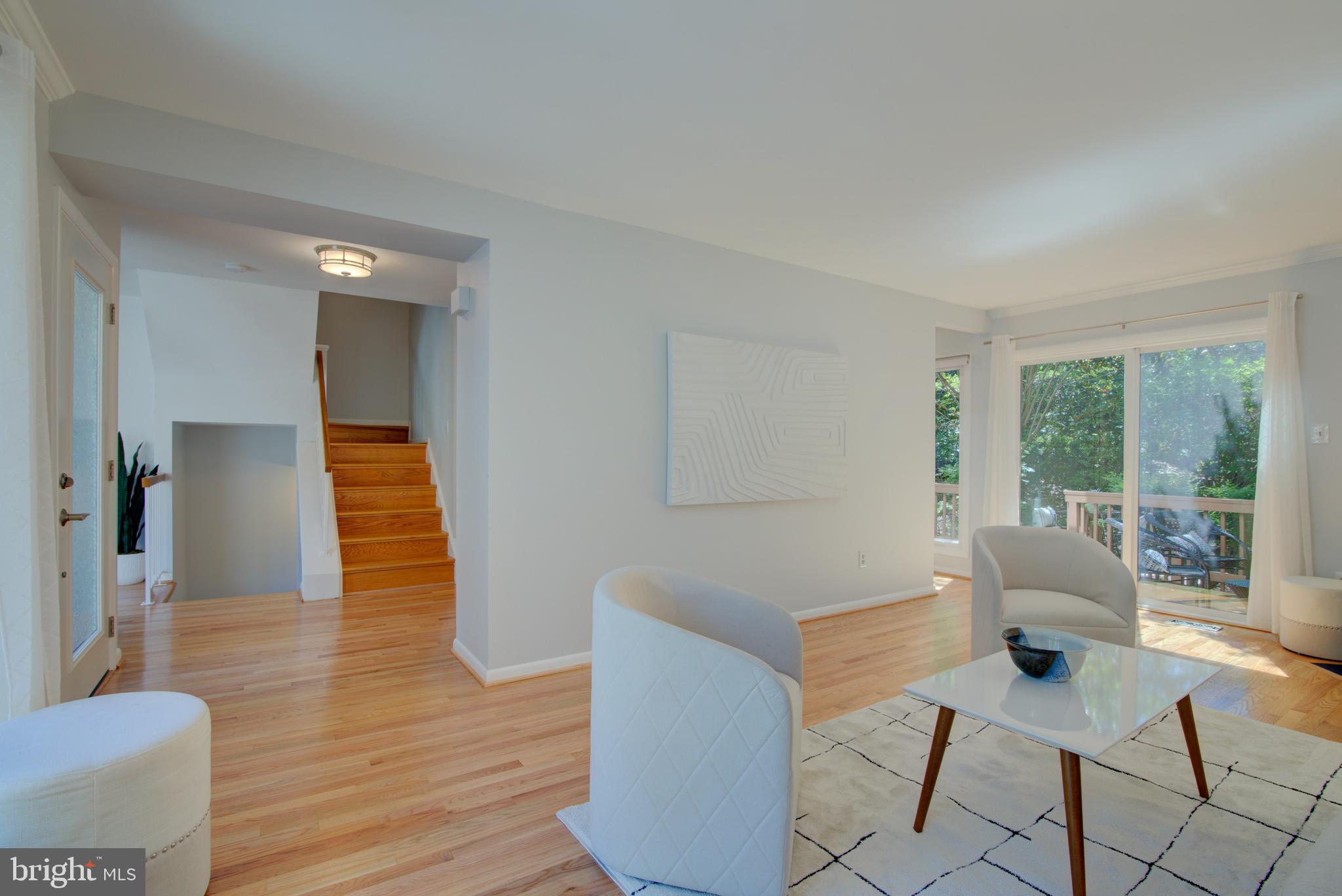 11619 Chapel Cross Way Reston, VA 20194 - Photo 3 of 33 Gleaming Hardwoods, Sliding Glass Door to Deck.