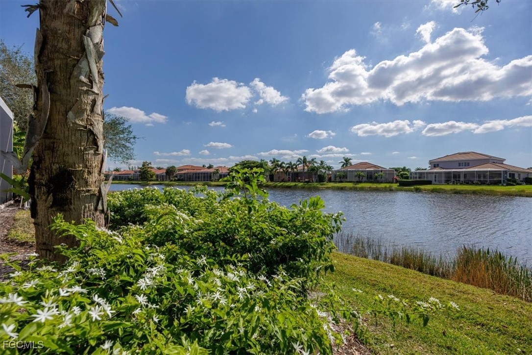 9159 Spring Mountain Way Fort Myers, FL 33908 - Photo 42 of 48 a view of a lake with houses in the back