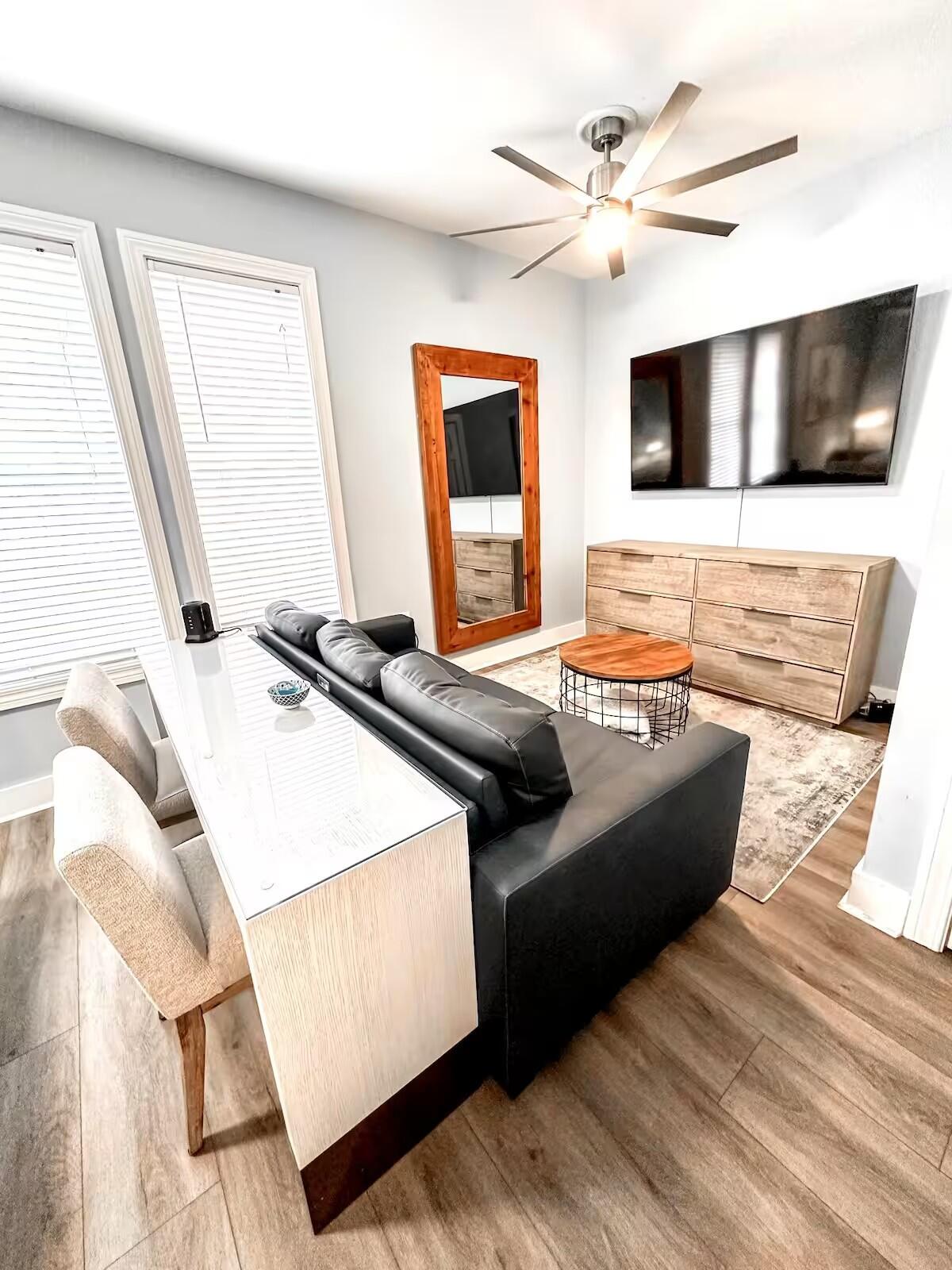 10343 East County Highway 30A, Unit B275 Inlet Beach, FL 32413 - Photo 6 of 25 a living room with furniture and a flat screen tv