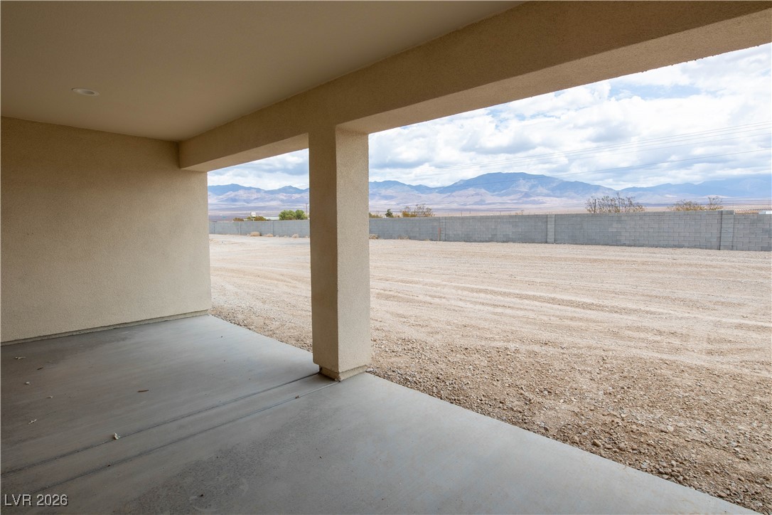 3897 North Mayfield Ranch Road Pahrump, NV 89060 - Photo 24 of 28 Back Patio View