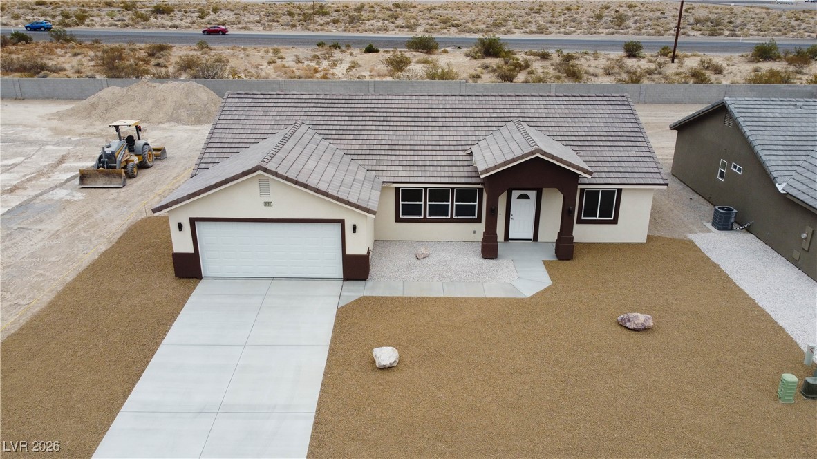3897 North Mayfield Ranch Road Pahrump, NV 89060 - Photo 3 of 28 View of the House from an Ariel View