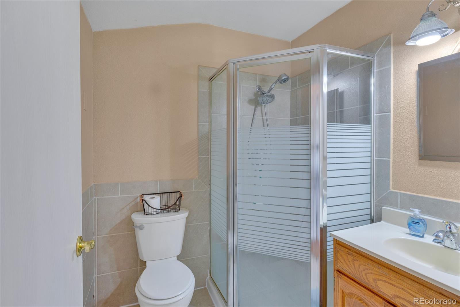37 Warm Springs Road Fairplay, CO 80440 - Photo 17 of 50 a bathroom with a toilet sink and mirror