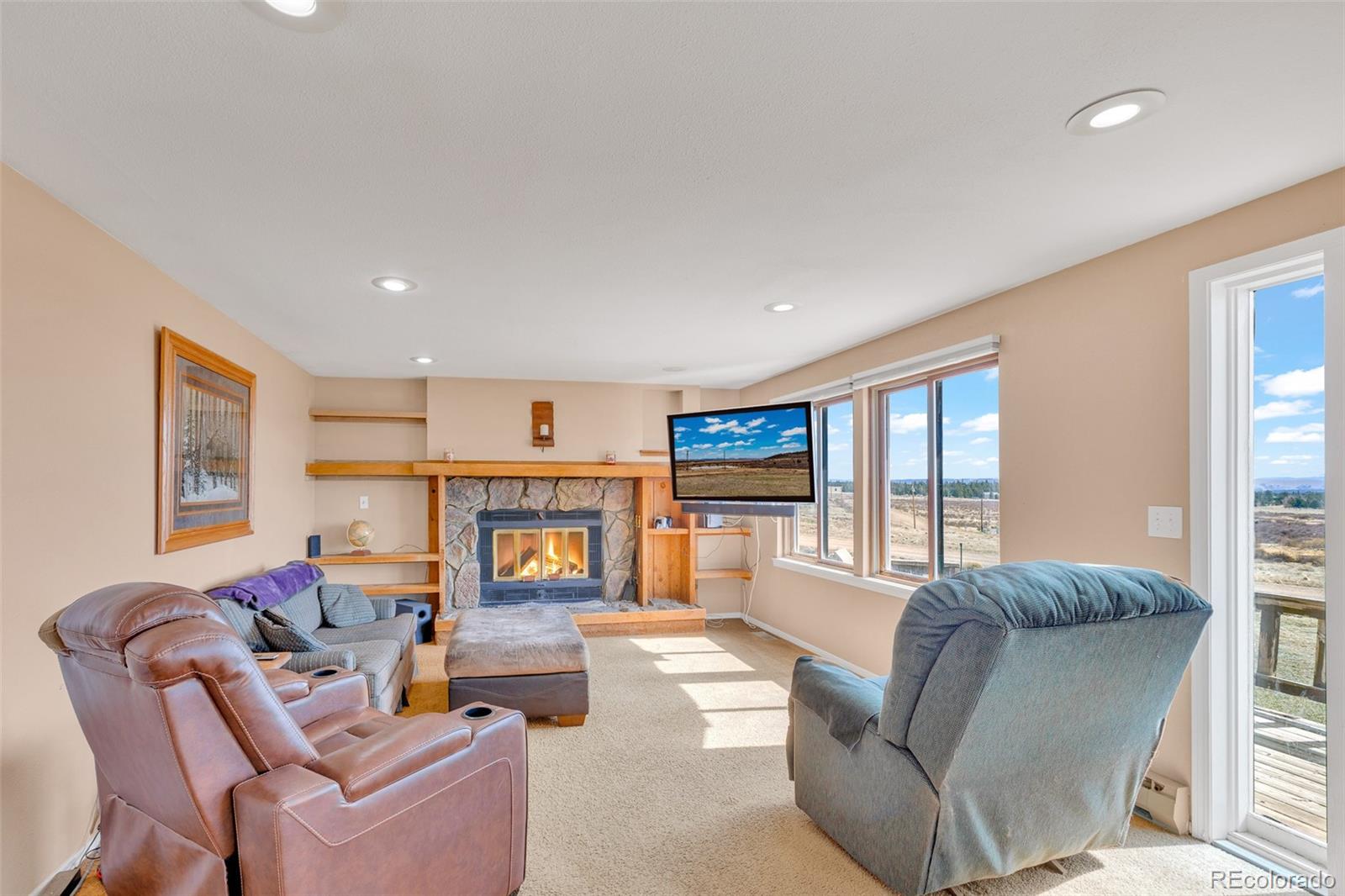 37 Warm Springs Road Fairplay, CO 80440 - Photo 29 of 50 a living room with furniture kitchen view and a large window