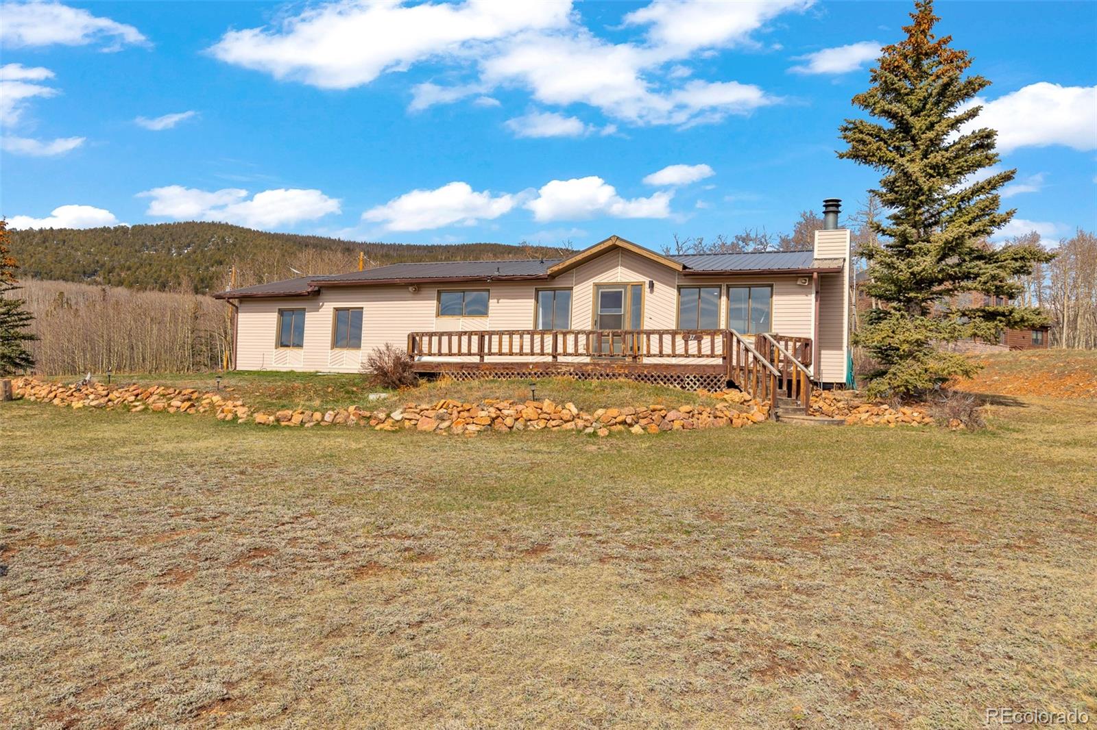 37 Warm Springs Road Fairplay, CO 80440 - Photo 6 of 50 a front view of a house with a yard
