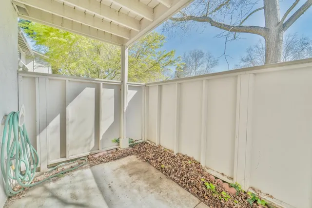 a view of a outdoor seating area