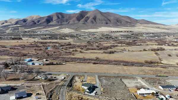 a view of city and mountain