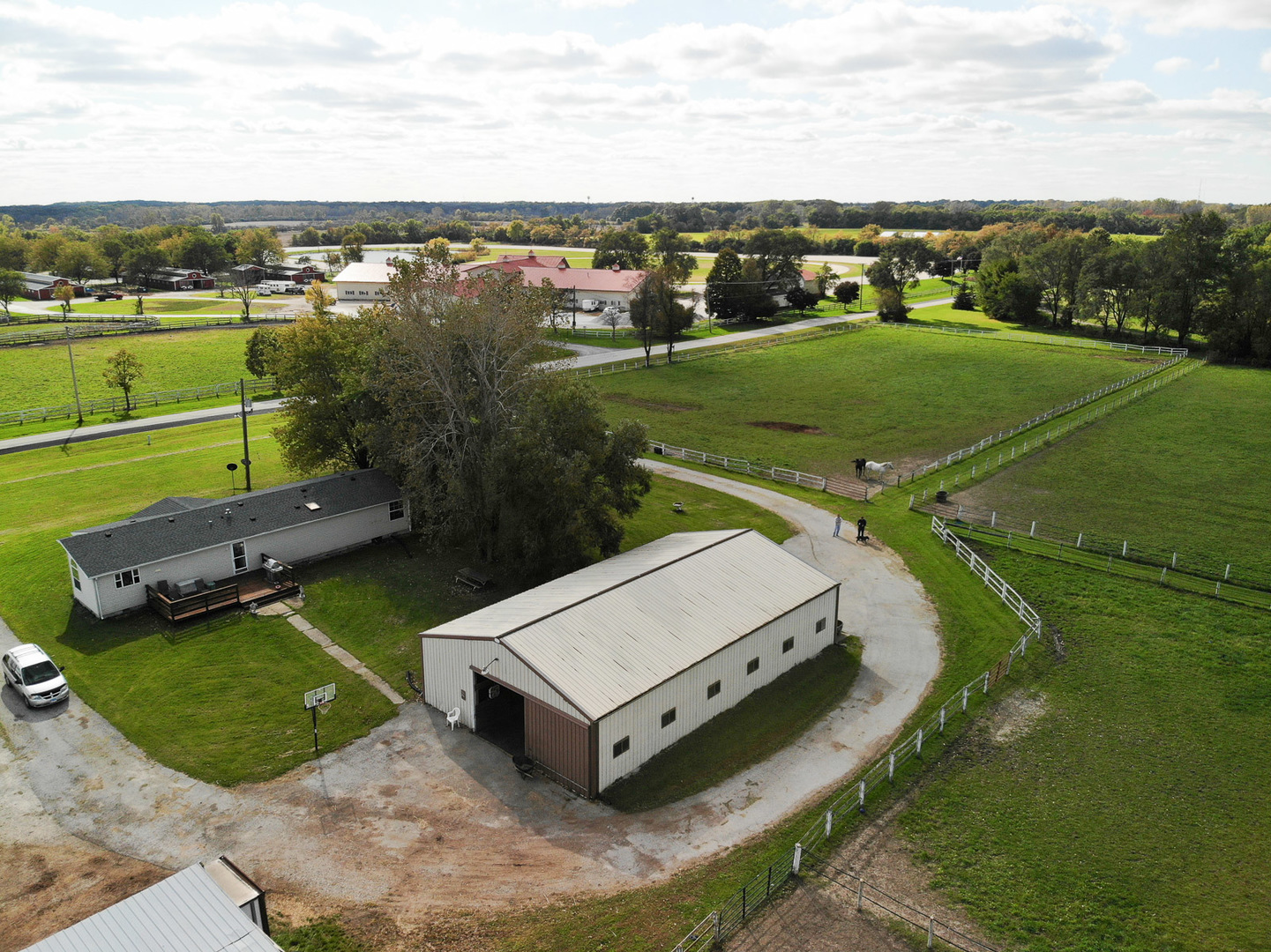546 East Munz Road Crete, IL 60417 - Photo 14 of 16 an aerial view of a house with a garden and lake view