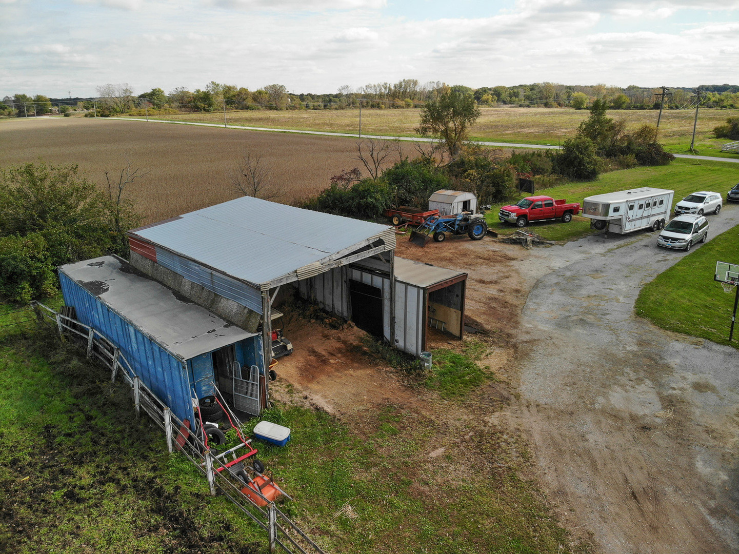 546 East Munz Road Crete, IL 60417 - Photo 16 of 16 an aerial view of a house with outdoor space and lake view