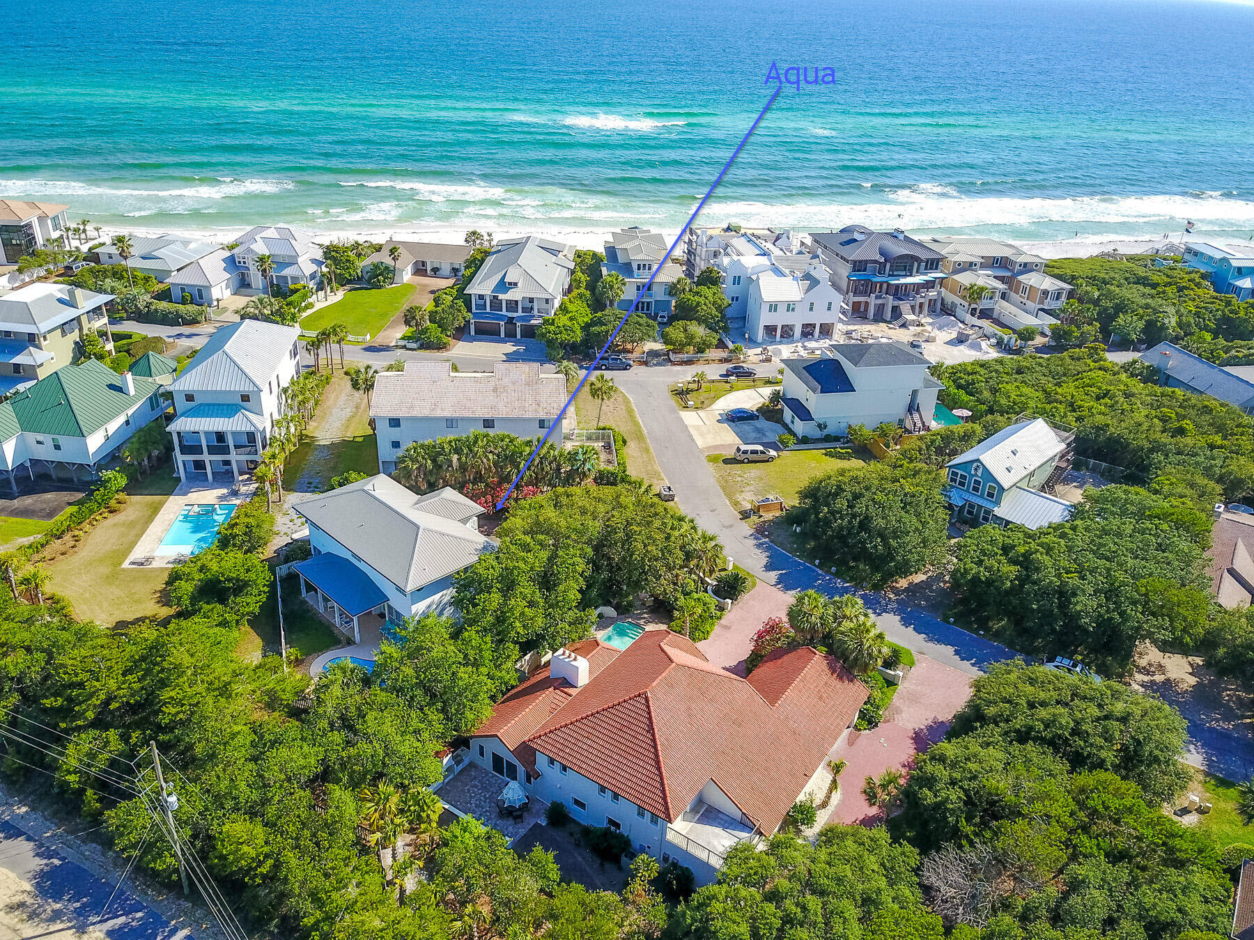 108 Pelican Circle Inlet Beach, FL 32461 - Photo 4 of 75 an aerial view of residential houses with outdoor space and swimming pool