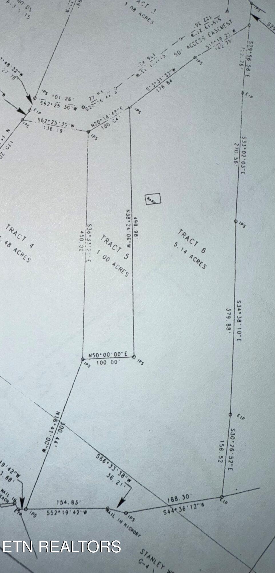 0 Chestnut Ridge Road, Unit 2 Andersonville, TN 37705 - Photo 21 of 21 Survey Map for Tract 6