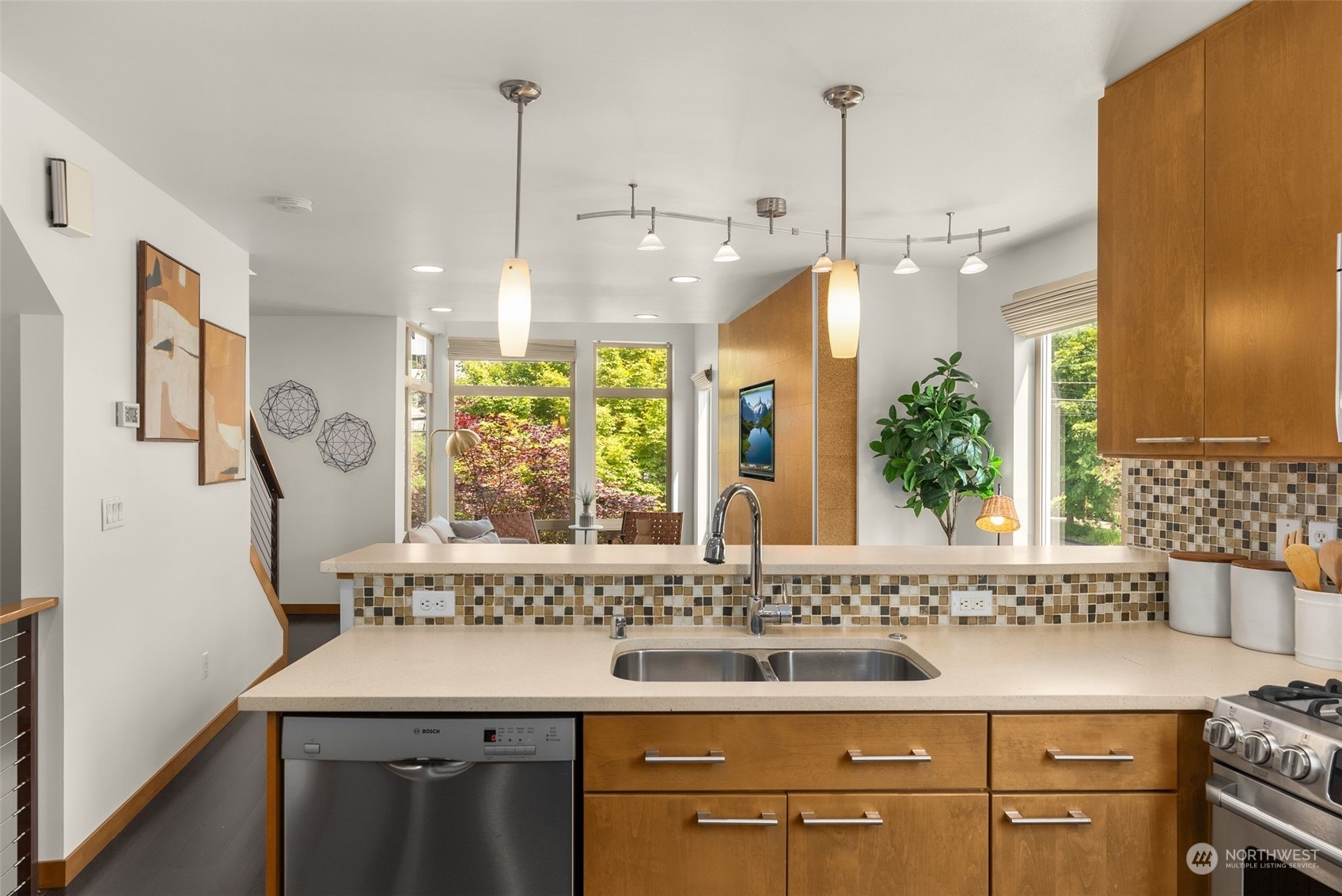 723 North 42nd Street Seattle, WA 98103 - Photo 17 of 27 a bathroom with a sink and a mirror