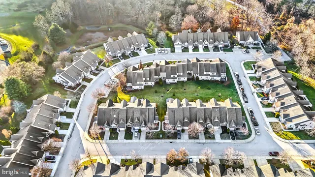 an aerial view of multiple house