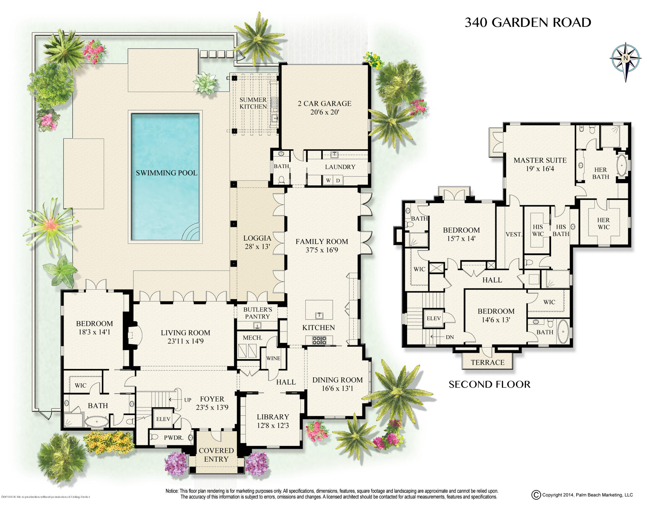 340 Garden Road Palm Beach, FL 33480 - Photo 4 of 4 340 GARDEN RD color2