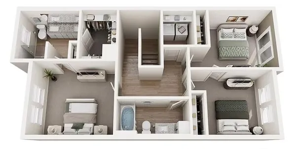 a picture of a lake view