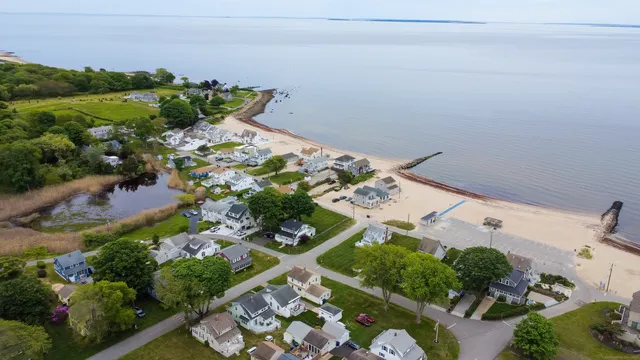 view of a lake with an outdoor space