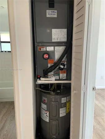 a view of water heater room