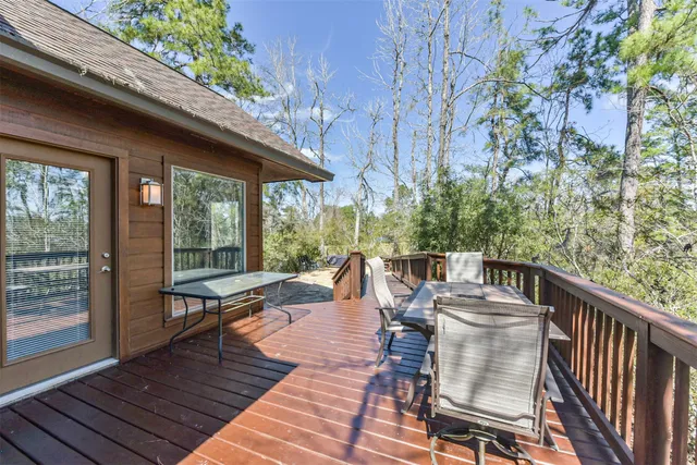 a view of a patio on the roof deck